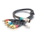 Cablestogo 0.5m RapidRun Component Video + Stereo Audio V.2 Break-Away Flying Lead (87055)